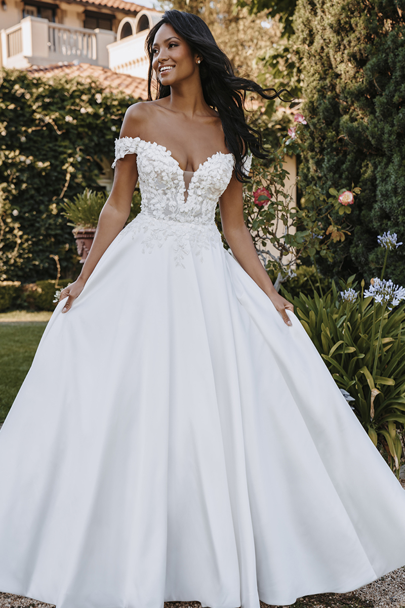 Allure Bridals 9908 Off-Shoulder Ballgown